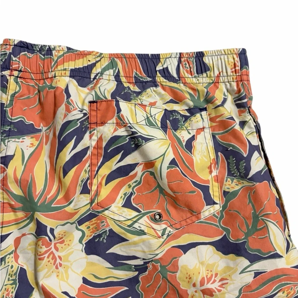 vintage 90s POLO SPORT Ralph Lauren Swim Trunks Bathing Suit‎ Mens 2XL Floral